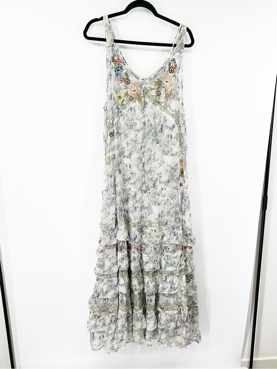 Sundance Dresses & Skirts - Sundance Sleeveless Floral Embroidered Maxi Dress Matching Slip